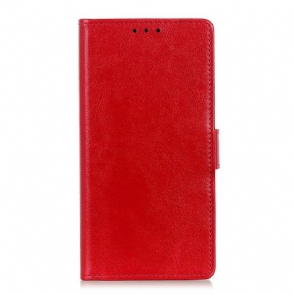 Leren Hoesje voor Samsung Galaxy A52 4G / A52 5G / A52s 5G Strak Glanzend Leereffect