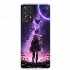 Telefoonhoesje voor Samsung Galaxy A52 4G / A52 5G / A52s 5G Magische Volle Maan