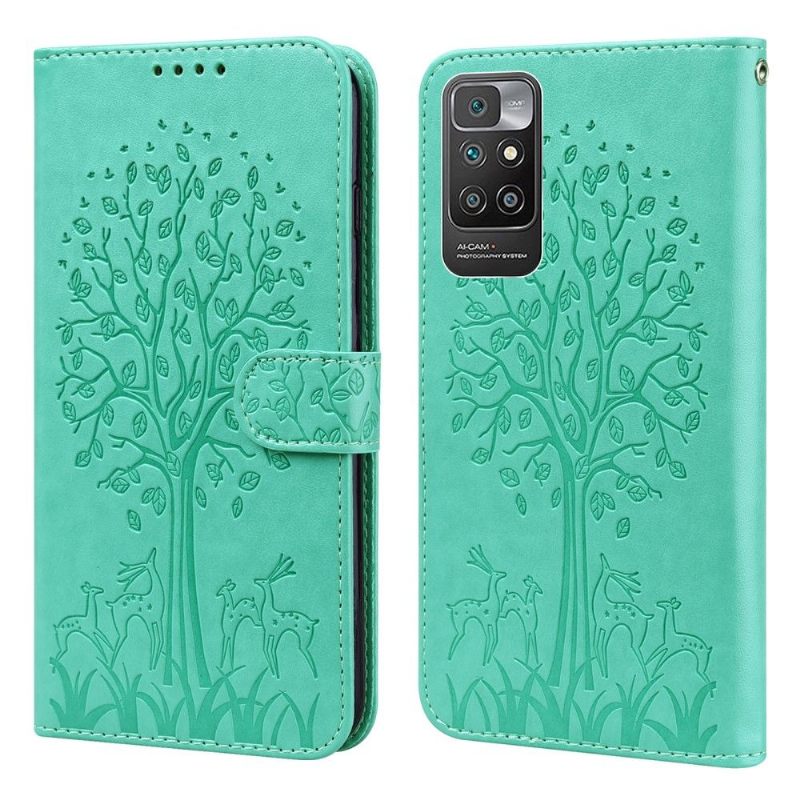 Flip Case voor Xiaomi Redmi 10 Boom Illustratie