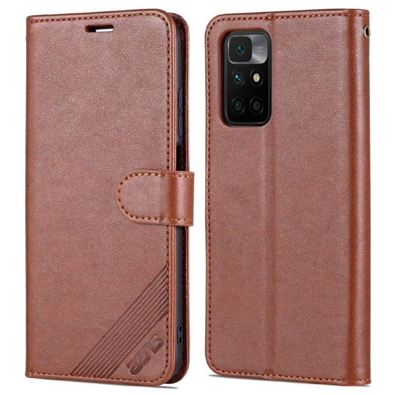 Folio-hoesje voor Xiaomi Redmi 10 Azns Kunstleer