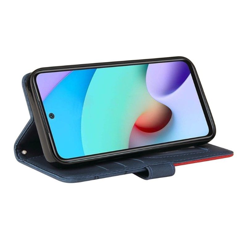Folio-hoesje voor Xiaomi Redmi 10 Bicolor Artistiek