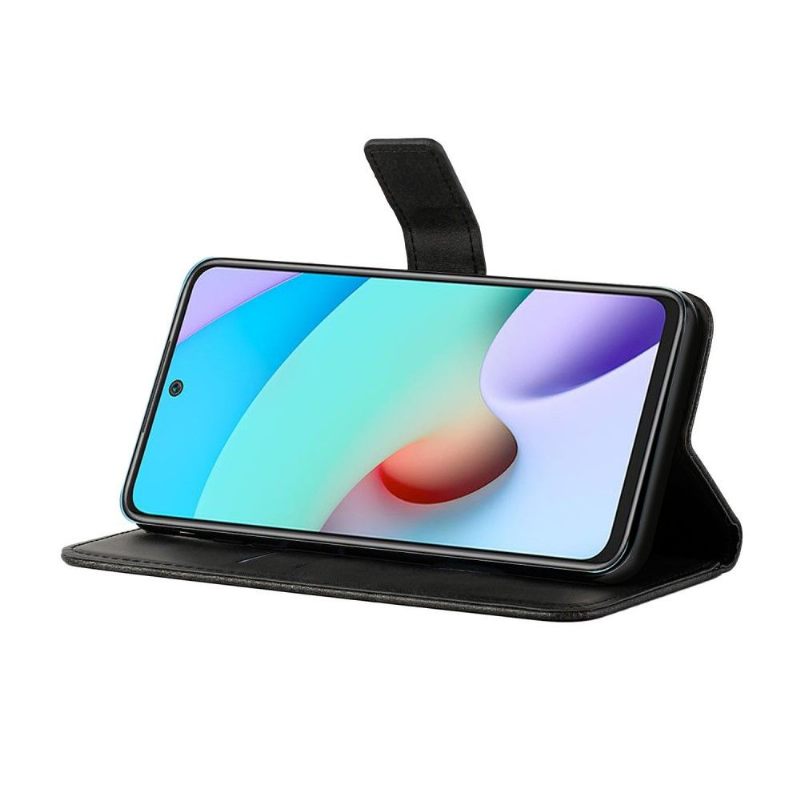 Folio-hoesje voor Xiaomi Redmi 10 Imitatieleer X-lijnen