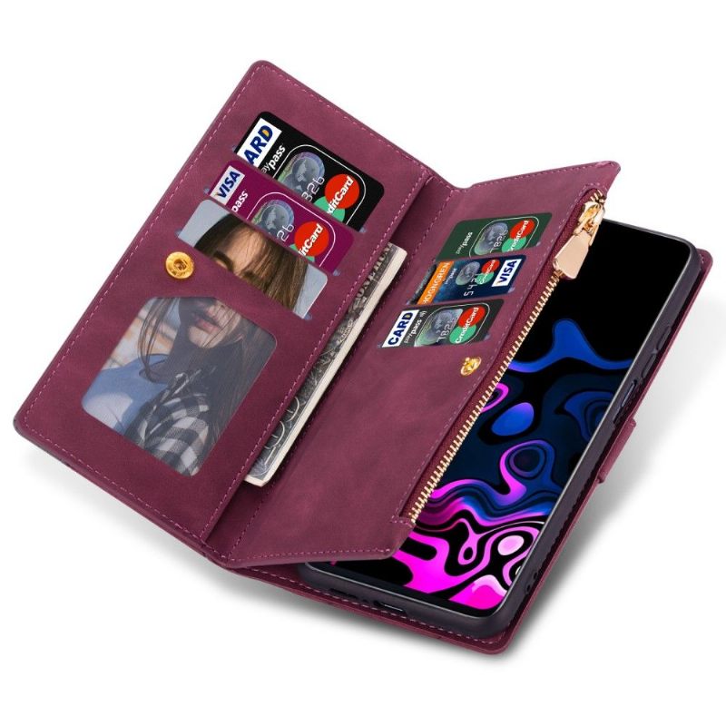 Folio-hoesje voor Xiaomi Redmi 10 Portemonnee Célia Faux Leren Portemonnee