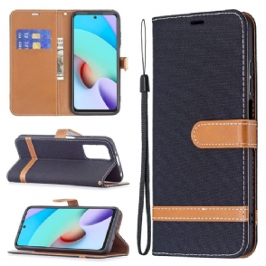 Folio-hoesje voor Xiaomi Redmi 10 Stoffen Bekleding