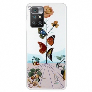 Hoesje voor Xiaomi Redmi 10 Gekleurde Vlinders