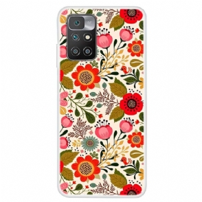 Hoesje voor Xiaomi Redmi 10 Kleurrijke Bloemen