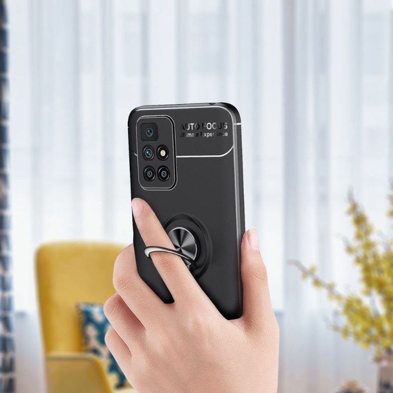 Hoesje voor Xiaomi Redmi 10 Siliconen Met Roterende Steun