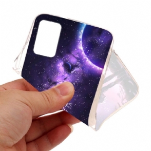 Hoesje voor Xiaomi Redmi 10 Volle Maan Meisje Illustratie