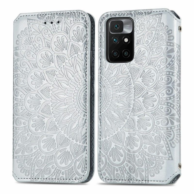 Leren Hoesje voor Xiaomi Redmi 10 Folio-hoesje Flip Chic Mandala