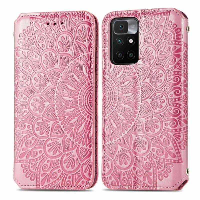 Leren Hoesje voor Xiaomi Redmi 10 Folio-hoesje Flip Chic Mandala