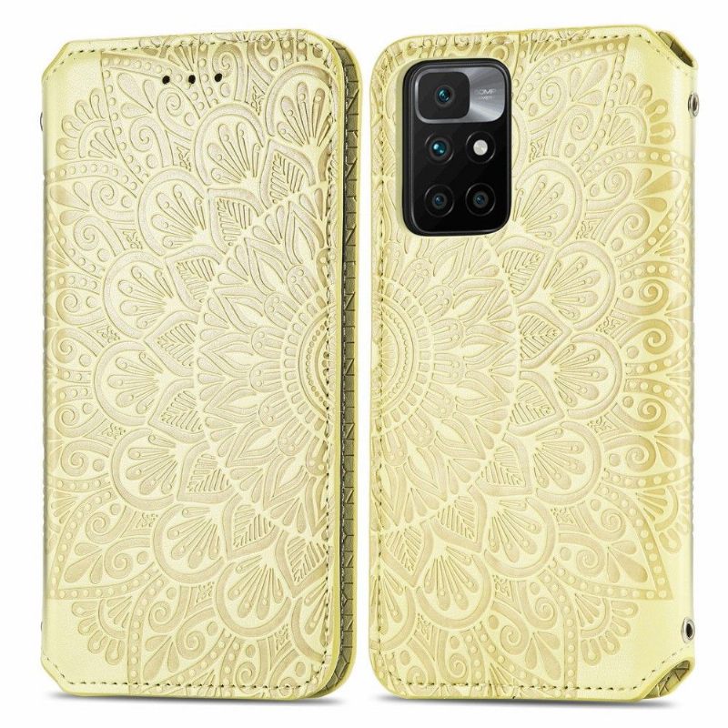 Leren Hoesje voor Xiaomi Redmi 10 Folio-hoesje Flip Chic Mandala