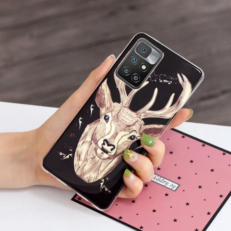 Telefoonhoesje voor Xiaomi Redmi 10 Bescherming Lichtgevende Eland