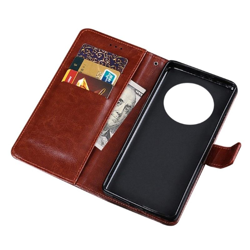 Folio-hoesje voor Honor Magic 4 Pro Anti-fall Idewei Folio Ledereffect
