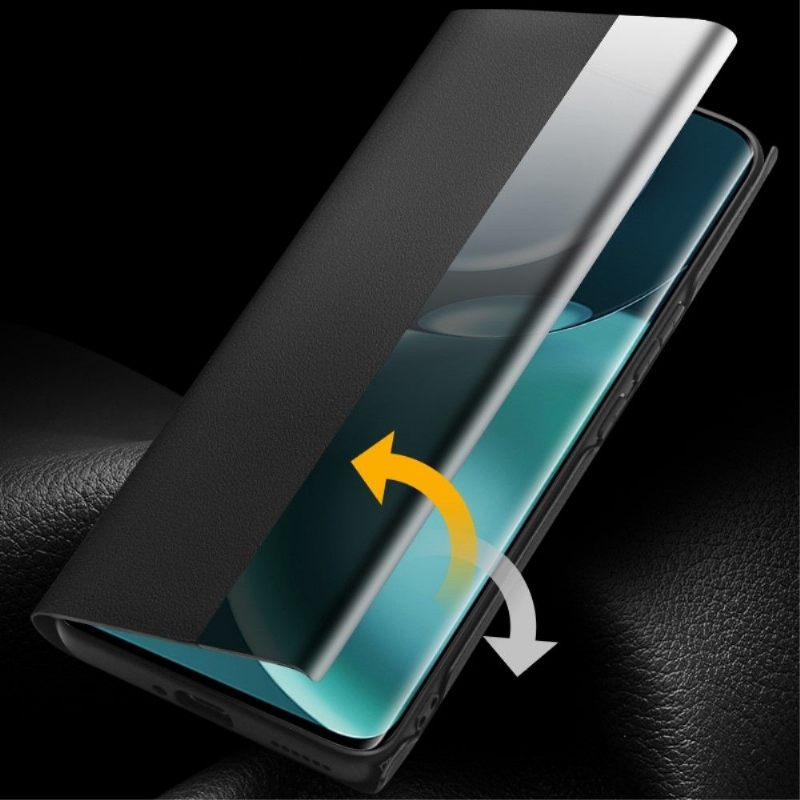 Folio-hoesje voor Honor Magic 4 Pro Leren Raam