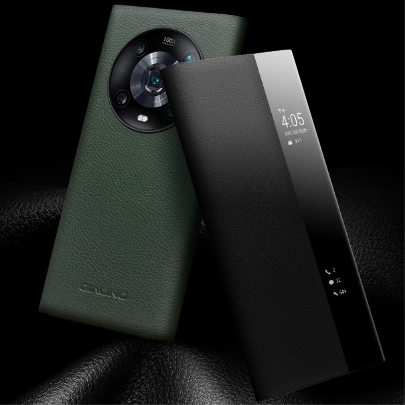 Folio-hoesje voor Honor Magic 4 Pro Leren Raam