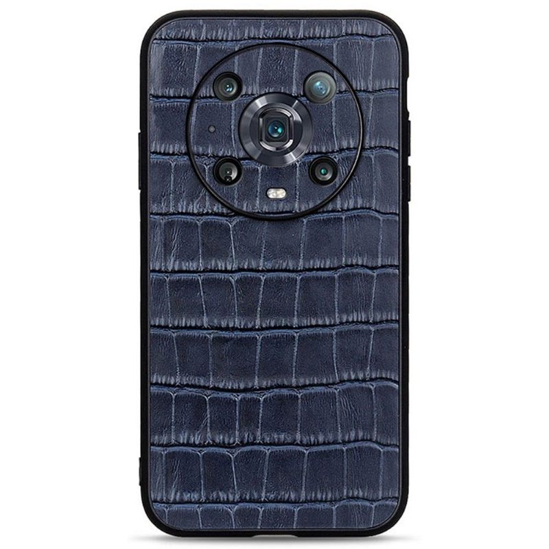 Hoesje voor Honor Magic 4 Pro Chique Croco-huidlook