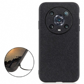 Hoesje voor Honor Magic 4 Pro Kunstleer Met Roostereffect