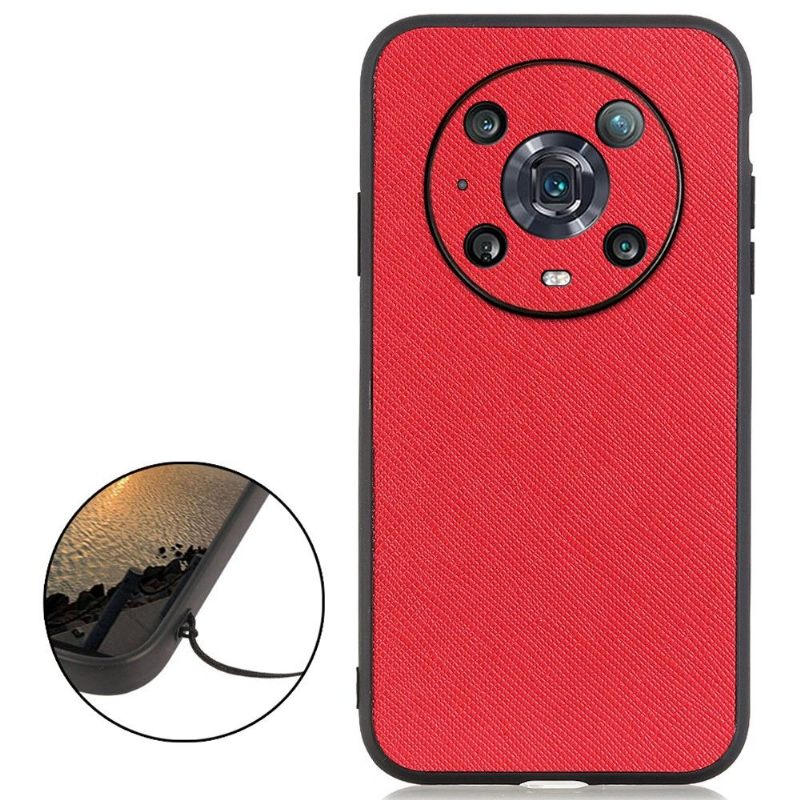 Hoesje voor Honor Magic 4 Pro Kunstleer Met Roostereffect