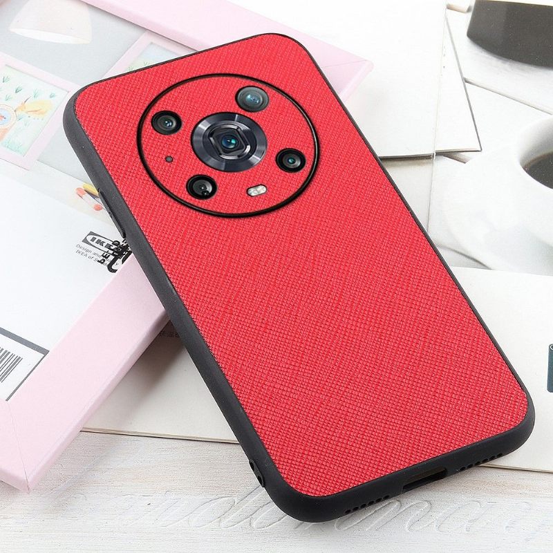 Hoesje voor Honor Magic 4 Pro Kunstleer Met Roostereffect
