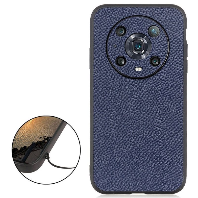 Hoesje voor Honor Magic 4 Pro Kunstleer Met Roostereffect