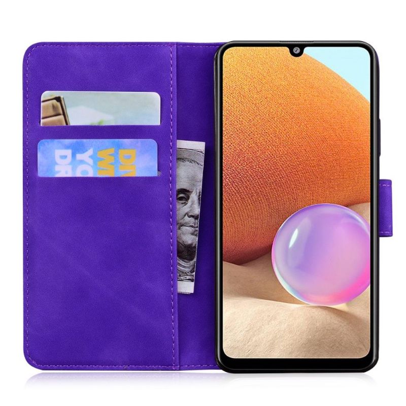 Folio-hoesje voor Samsung Galaxy A32 4G Bescherming Hoesje Kleurrijke Vlinderbescherming
