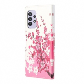 Folio-hoesje voor Samsung Galaxy A32 4G Japanse Abrikoos