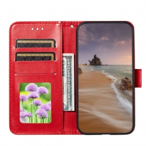 Folio-hoesje voor Samsung Galaxy A32 4G Kunstleer Kant Ontwerp