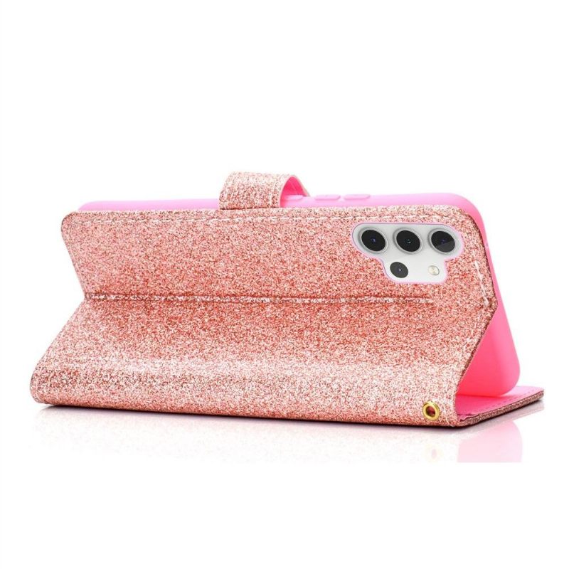 Folio-hoesje voor Samsung Galaxy A32 4G Kunstleer Pailletten