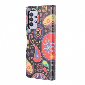 Folio-hoesje voor Samsung Galaxy A32 4G Paisley Bloem
