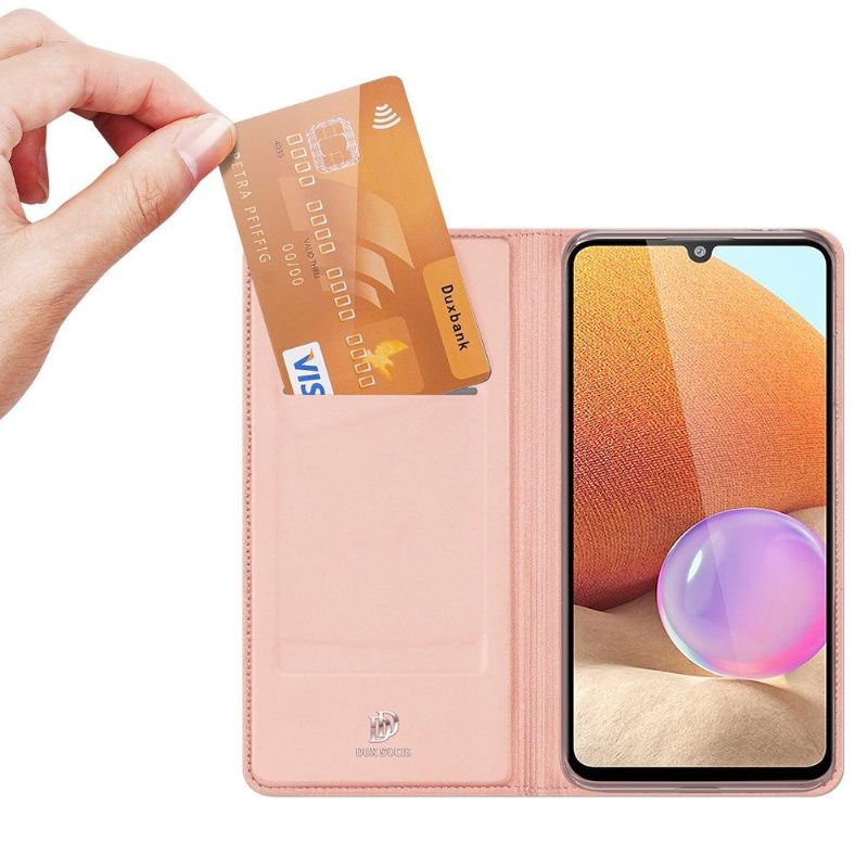 Folio-hoesje voor Samsung Galaxy A32 4G Zakelijk Satijneffect