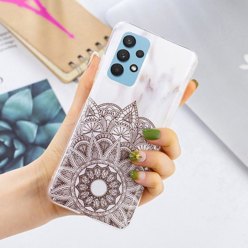 Hoesje voor Samsung Galaxy A32 4G Marmer En Mandala