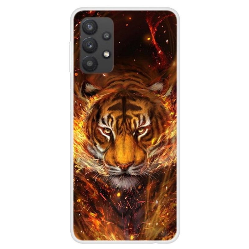 Hoesje voor Samsung Galaxy A32 4G Vuurtijger