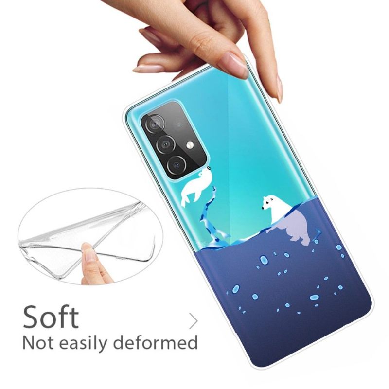 Hoesje voor Samsung Galaxy A32 4G Zeehond En Ijsbeer