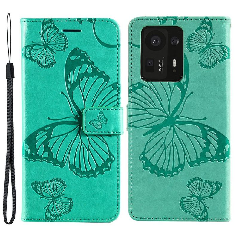 Flip Case voor Xiaomi Mix 4 Ondersteuningsfunctie Vlinders