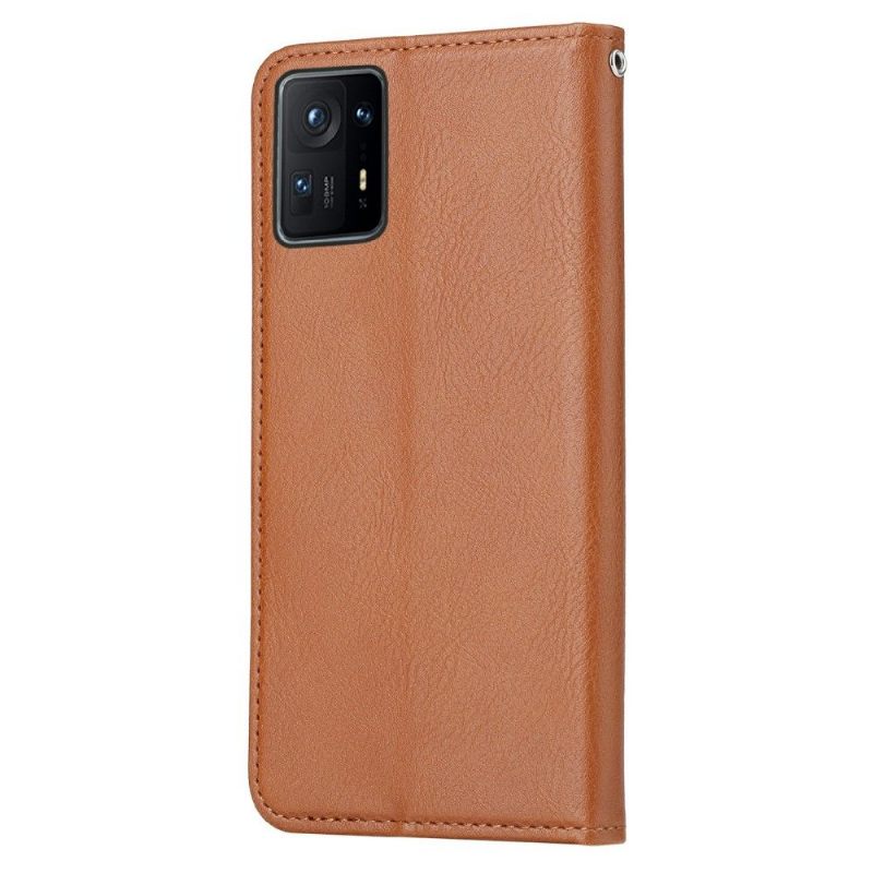 Folio-hoesje voor Xiaomi Mix 4 Leren Effect Stand Case