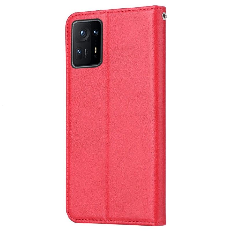 Folio-hoesje voor Xiaomi Mix 4 Leren Effect Stand Case