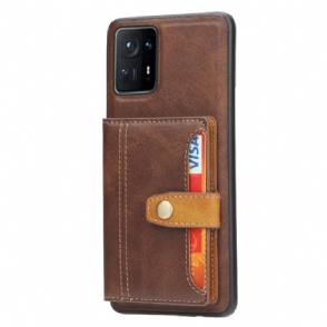 Hoesje voor Xiaomi Mix 4 Anti-fall Kaarthouder Met Leren Effect