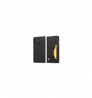 Folio-hoesje voor Xiaomi Mi A2 Lite Leren Stand Case