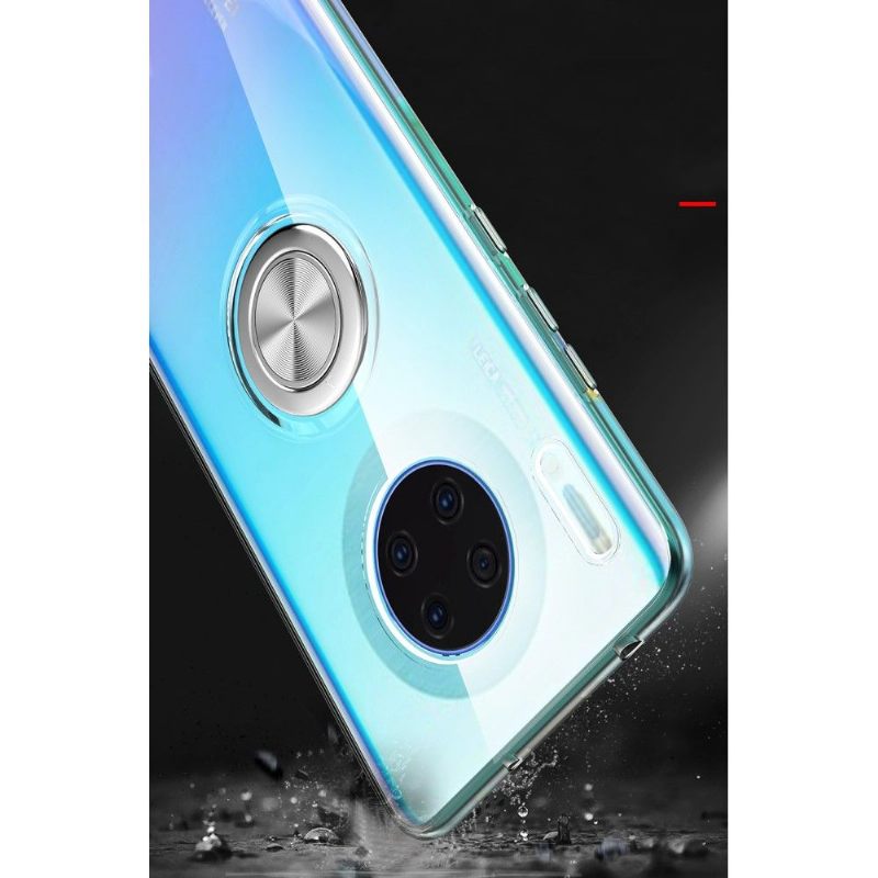Hoesje voor Huawei Mate 30 Transparant Met Magnetische Ring