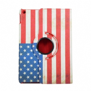 iPad 10.2 - Retro Hoesje Met Amerikaanse Vlag