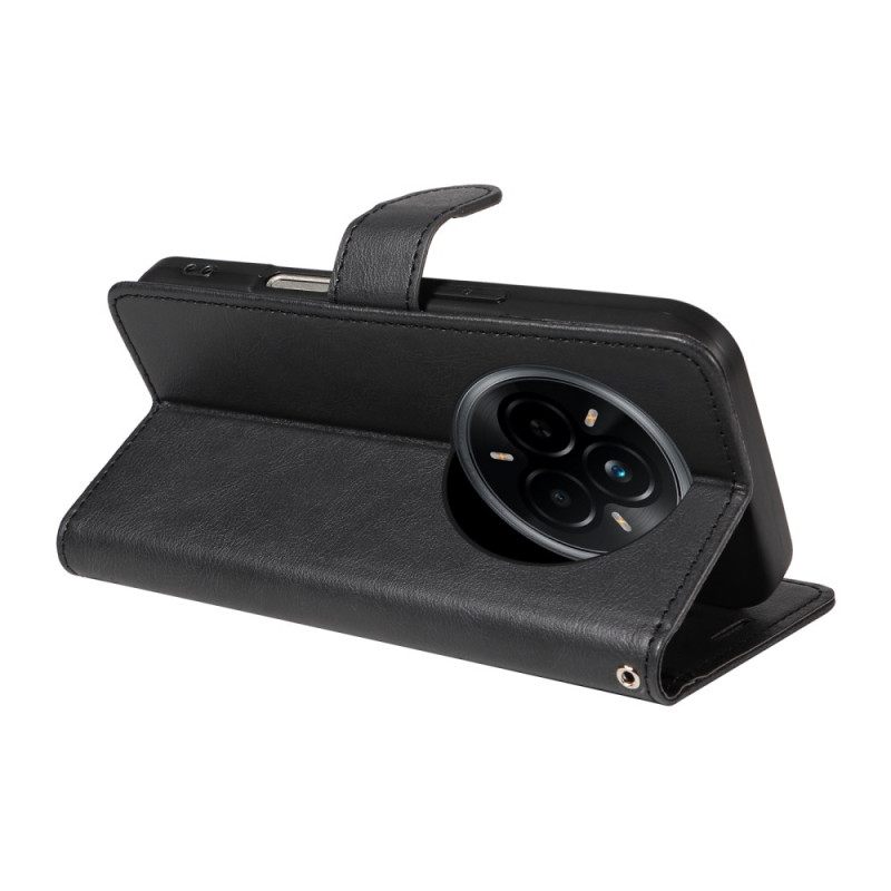 Bescherming Hoesje Realme 14 Pro 5g Effen Kunstleer