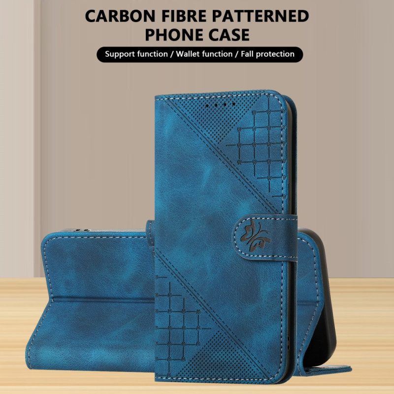 Bescherming Hoesje Realme 14 Pro 5g Geometrische Vlinders Met Riem