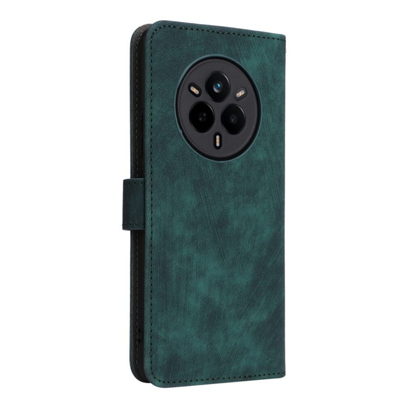 Bescherming Hoesje Realme 14 Pro 5g Rfid-bescherming Met Suède-effect En Bandje