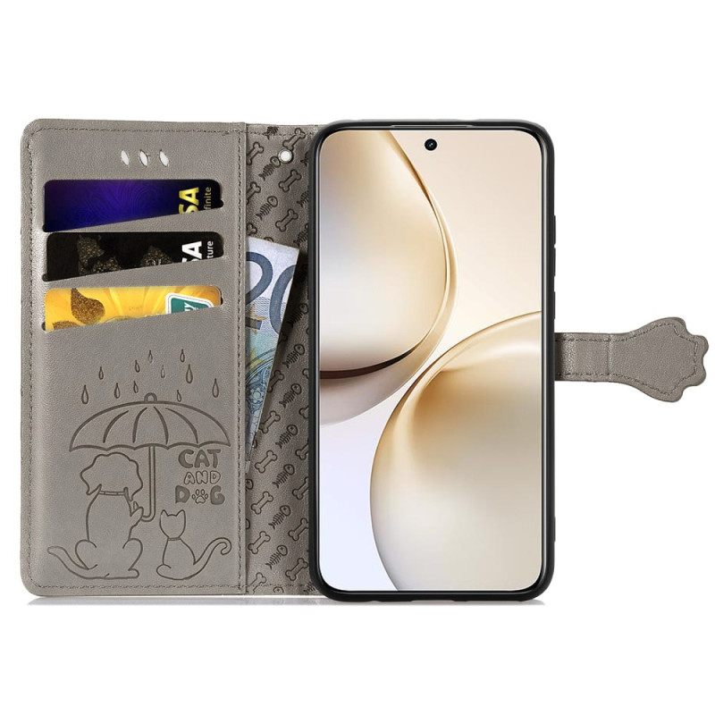 Flip Case Leren Realme 14 Pro 5g Geanimeerde Dieren