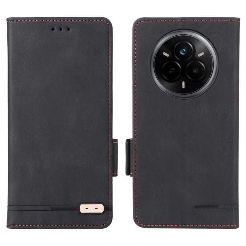 Folio-hoesje Realme 14 Pro 5g Retro Suède-effect