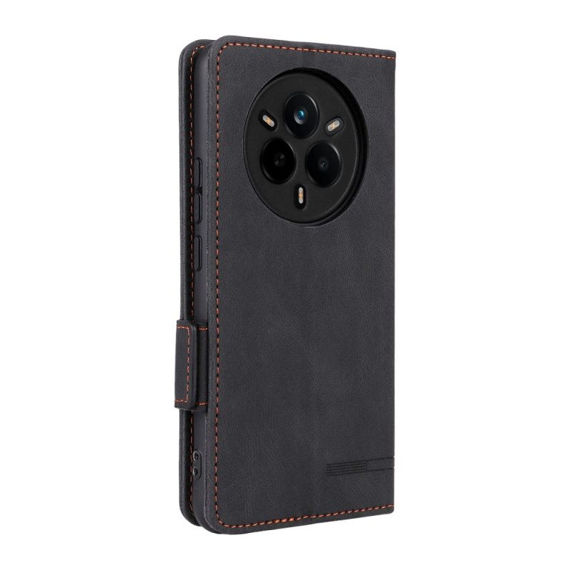 Folio-hoesje Realme 14 Pro 5g Retro Suède-effect