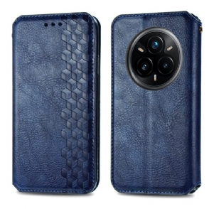 Folio-hoesje Realme 14 Pro 5g Telefoonhoesje Diamantrand Met Suède-effect