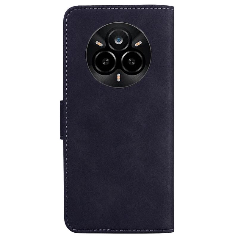 Leren Hoesje Realme 14 Pro 5g Suède-stijl Bescherming Hoesje