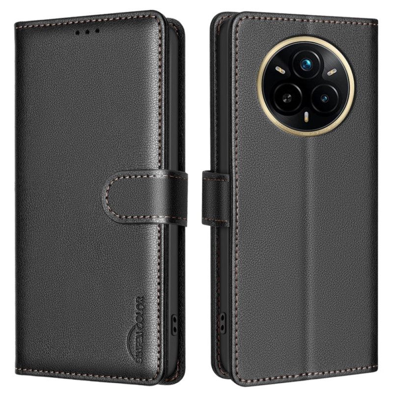 Leren Hoesje Voor Realme 14 Pro 5g Klassiek