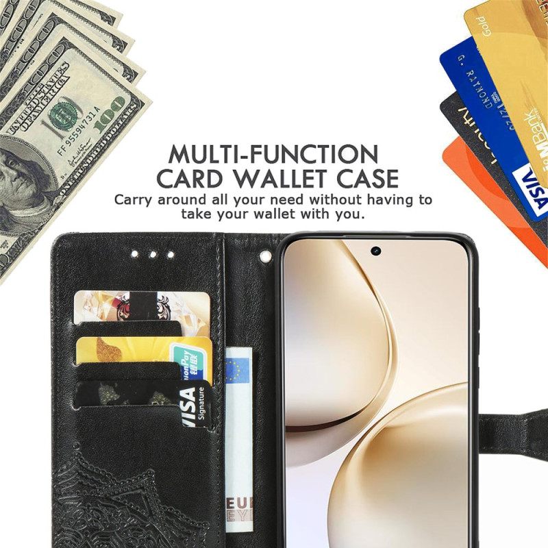 Leren Hoesje Voor Realme 14 Pro 5g Zonmandala